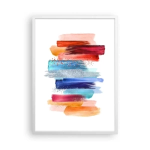 Pôster em moldura branca - Para cima e para baixo  - 50x70 cm