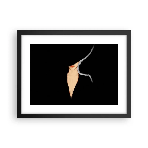 Pôster com moldura preta - Elegância e estilo - 40x30 cm