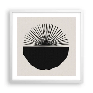 Pôster em moldura branca - Uma gama de possibilidades - 50x50 cm