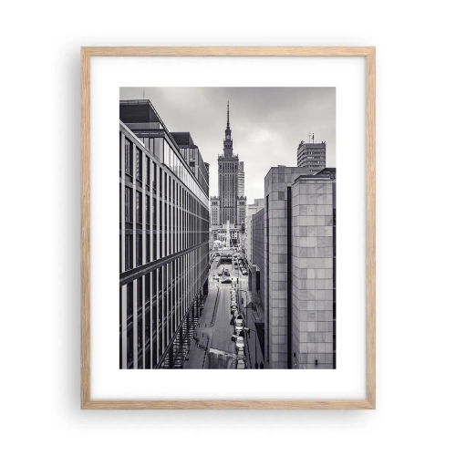 Pôster com moldura de carvalho claro - Vale de Varsóvia - 40x50 cm