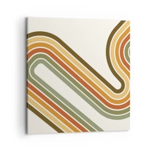 Quadro em tela - Ziguezague para o destino - 60x60 cm