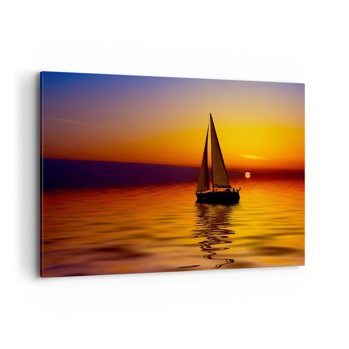 Quadro em tela - Tranquilo anoitecer... - 120x80 cm