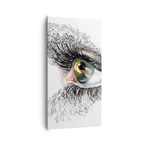 Quadro em tela - Olhe diretamente para a alma - 65x120 cm