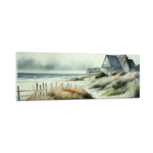 Quadro em vidro - Longe da agitação - 90x30 cm