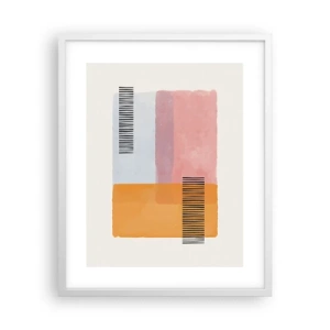 Pôster em moldura branca - De canto a canto - 40x50 cm