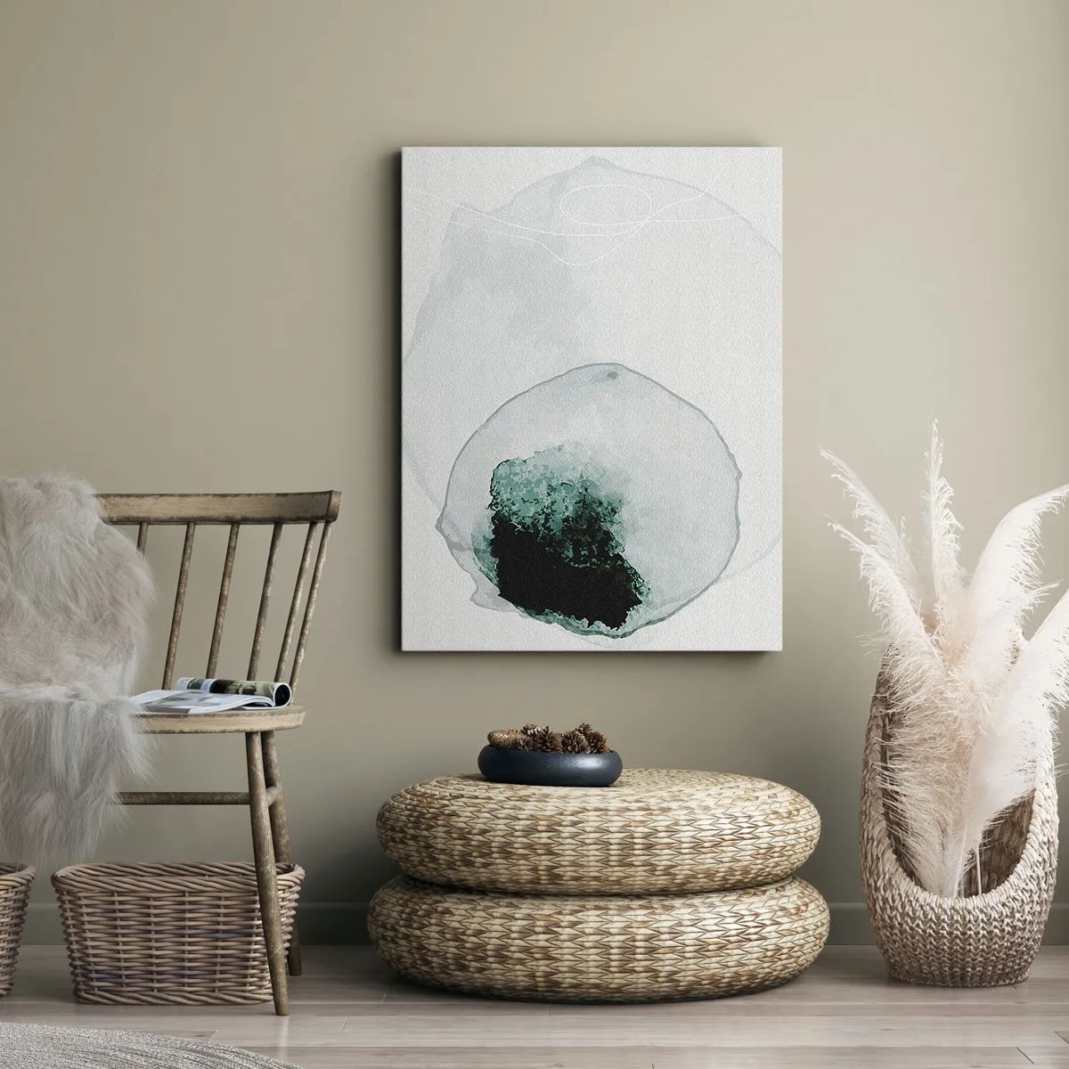 Quadro em tela - Numa gota d'água - 45x80 cm