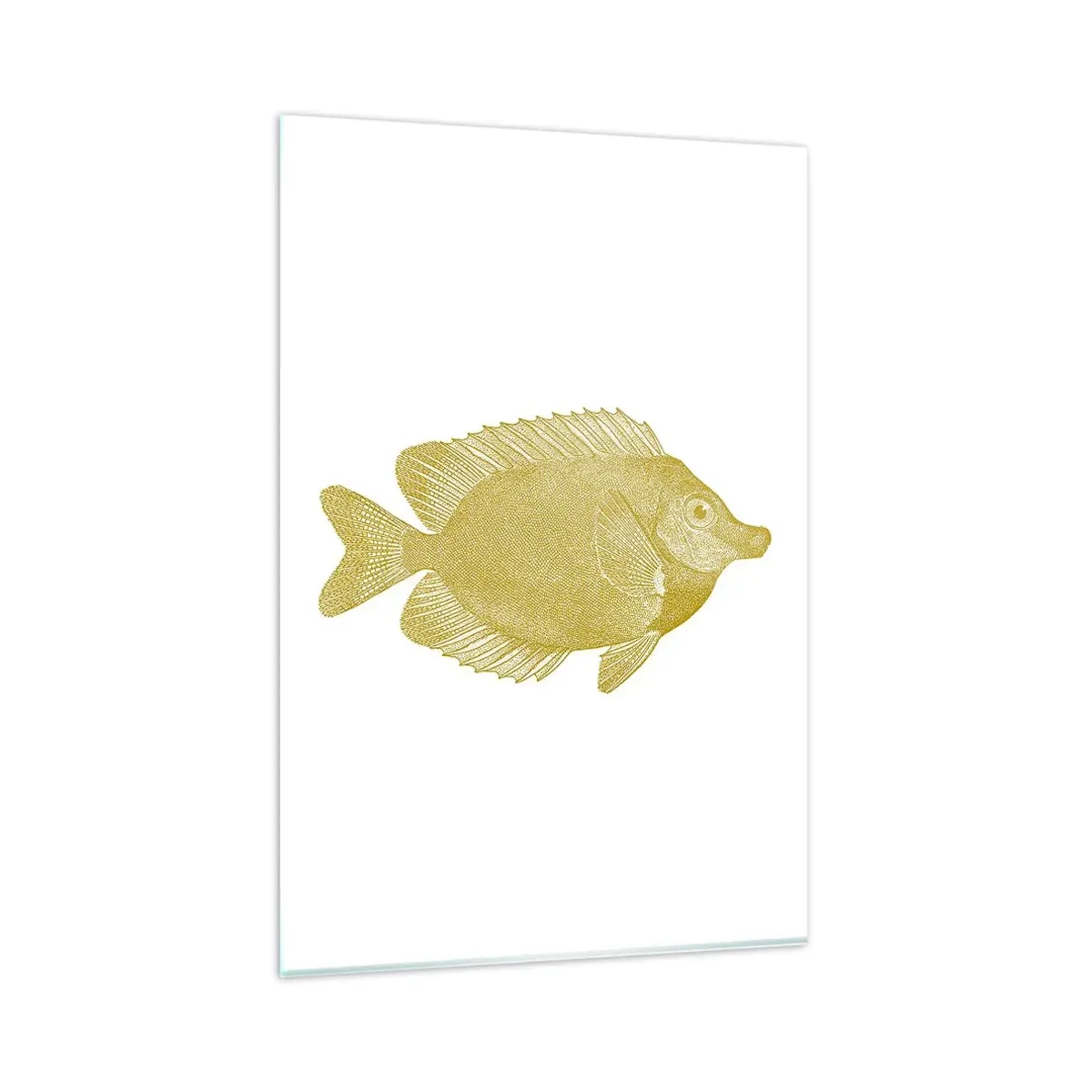 Quadro em vidro - Peixe e pronto - 80x120 cm