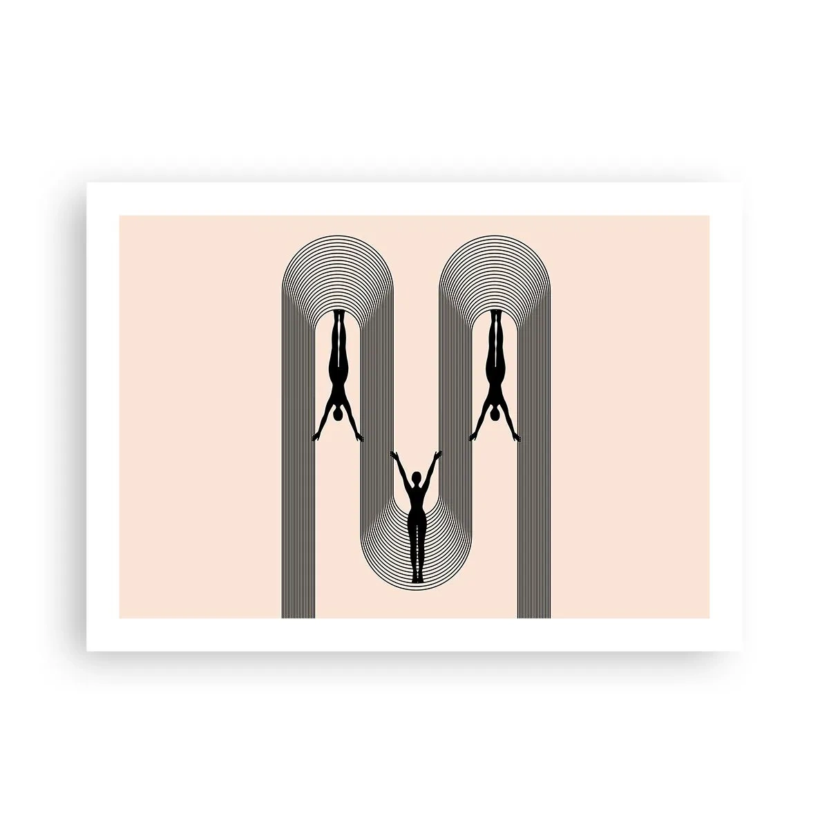 Pôster - De cabeça para baixo - 70x50 cm