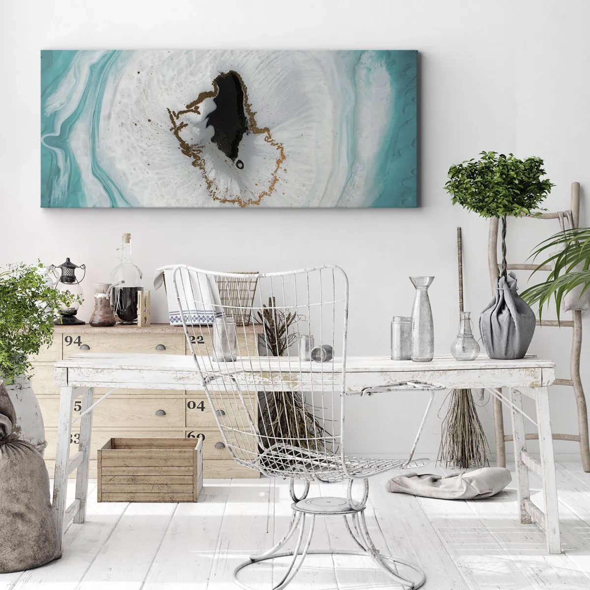 Quadro em tela - Penetrar no interior - 120x50 cm