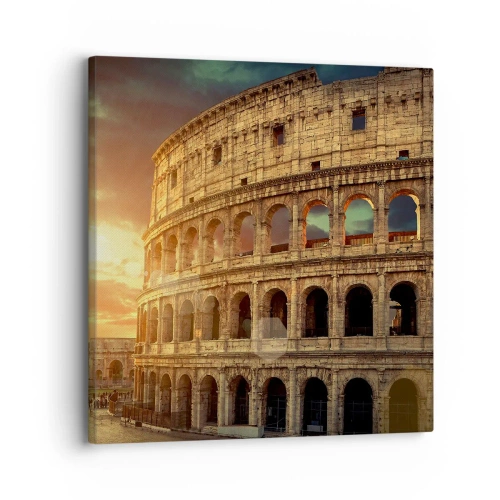 Quadro em tela - Monumento colossal - 30x30 cm