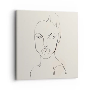 Quadro em tela - Esboço da sensualidade - 30x30 cm