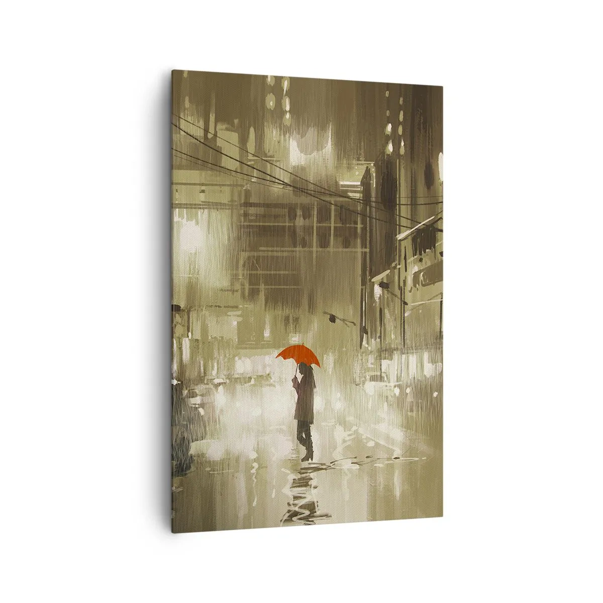 Quadro em tela - Sozinha, mas não solitária - 80x120 cm