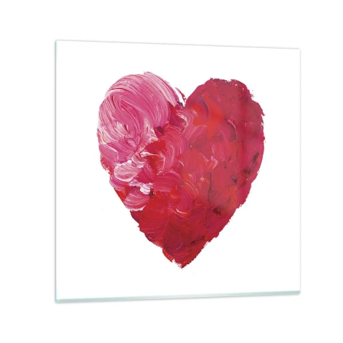 Quadro em vidro - All you need is love - 70x70 cm