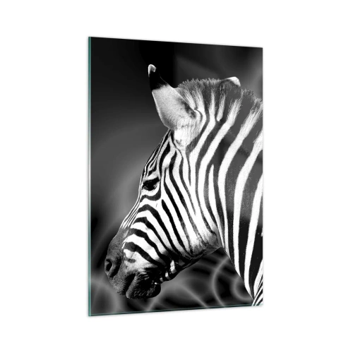 Quadro em vidro - O branco é branco e o preto é preto - 50x70 cm