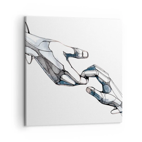 Quadro em tela - Um bom gesto - 50x50 cm