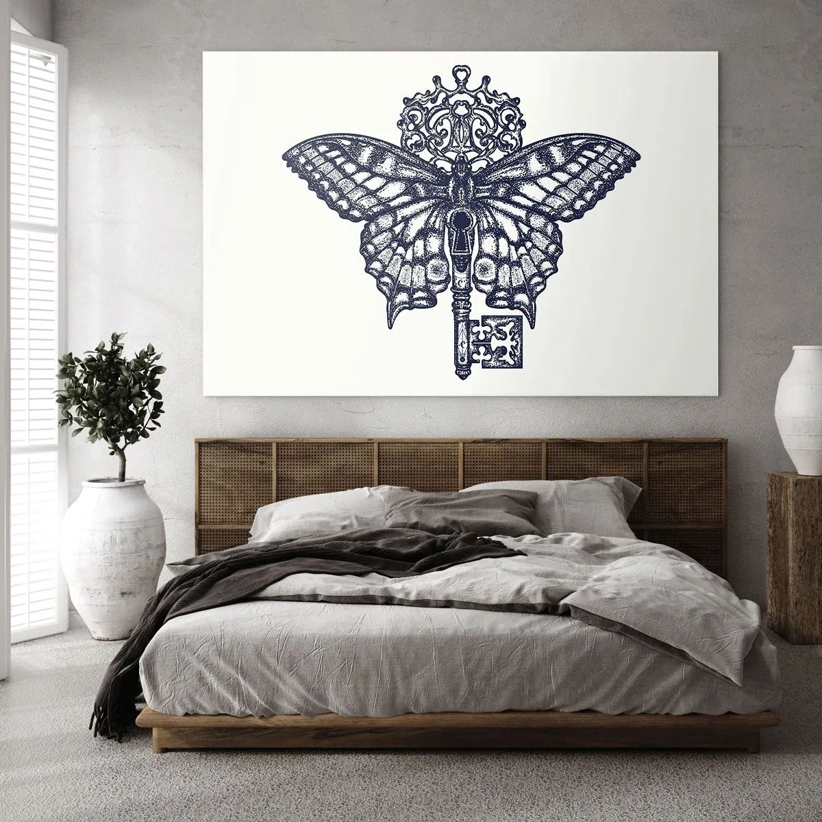 Quadro em vidro - Todos os mistérios do coração - 120x80 cm