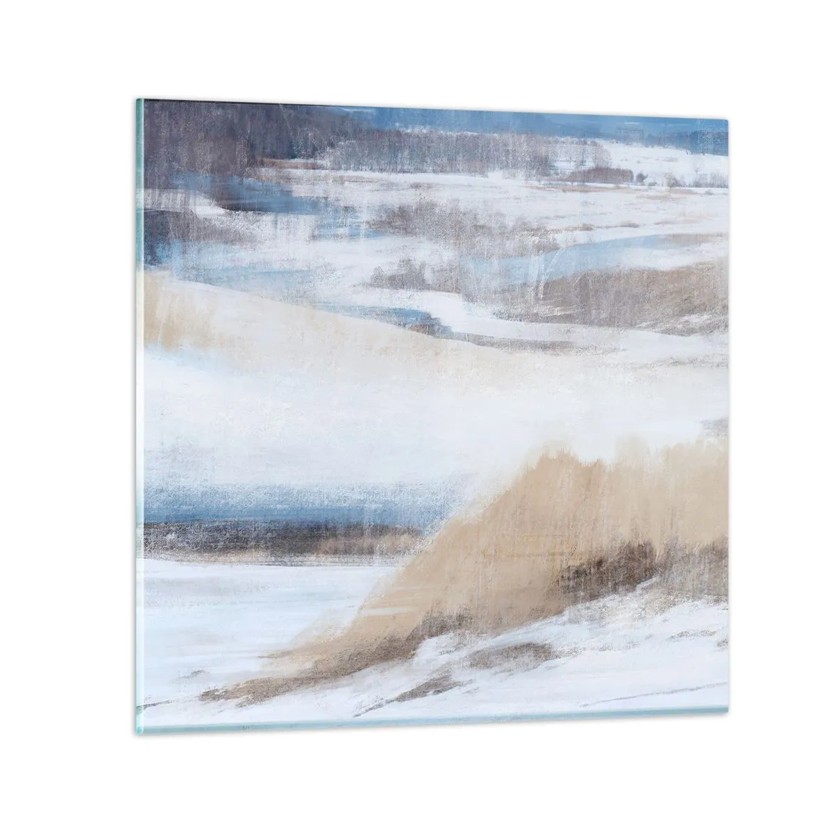 Quadro em vidro - Composição de inverno - 30x30 cm