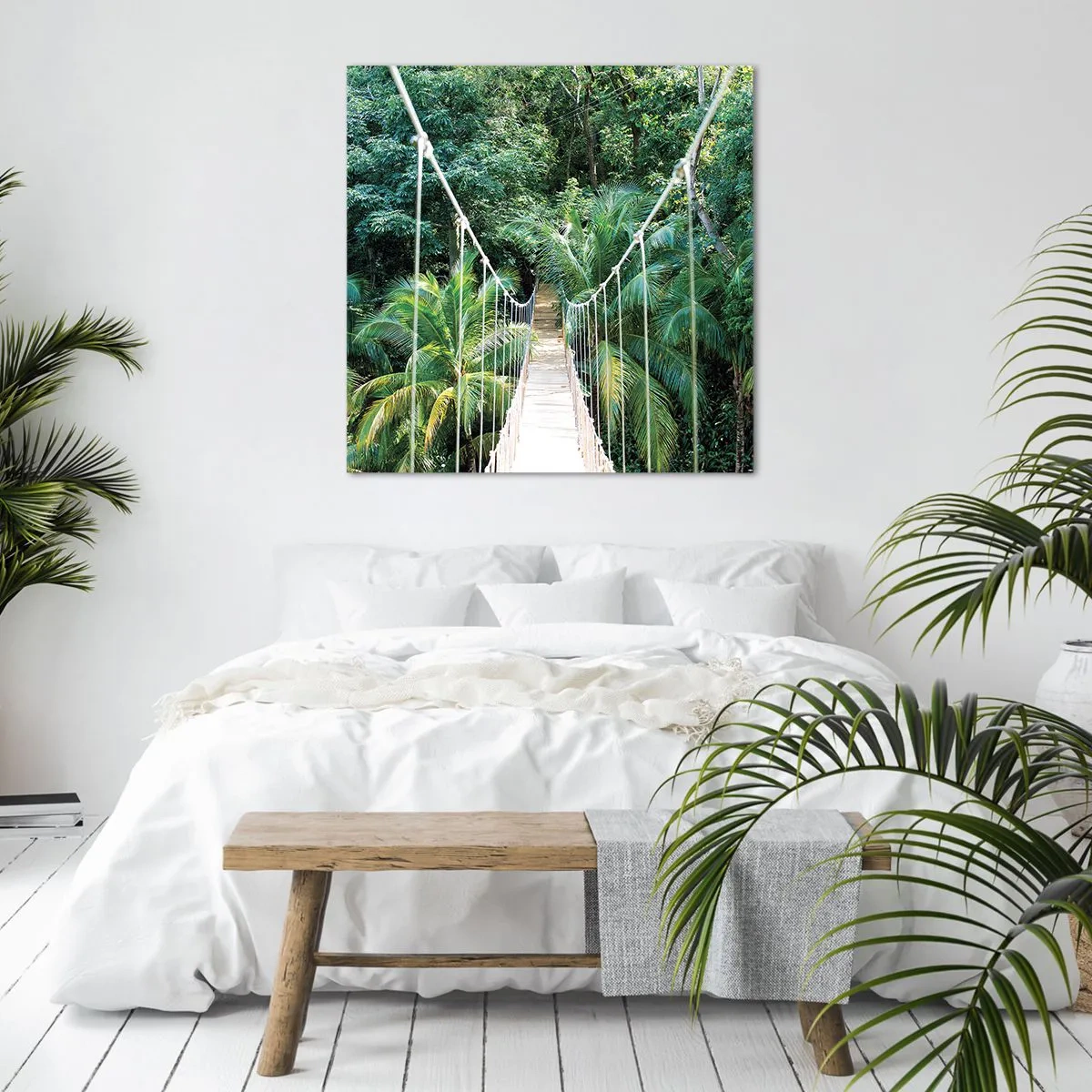 Quadro em tela - Bem-vindo à selva! - 70x70 cm