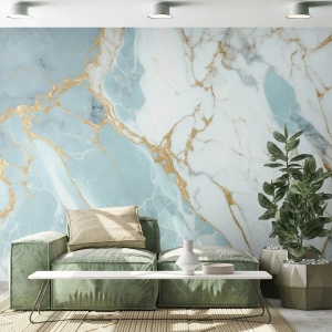 Papel de Parede Premium Sand - Riqueza de pedra - Art Deco, Glamour, Mármore - 200x140 cm