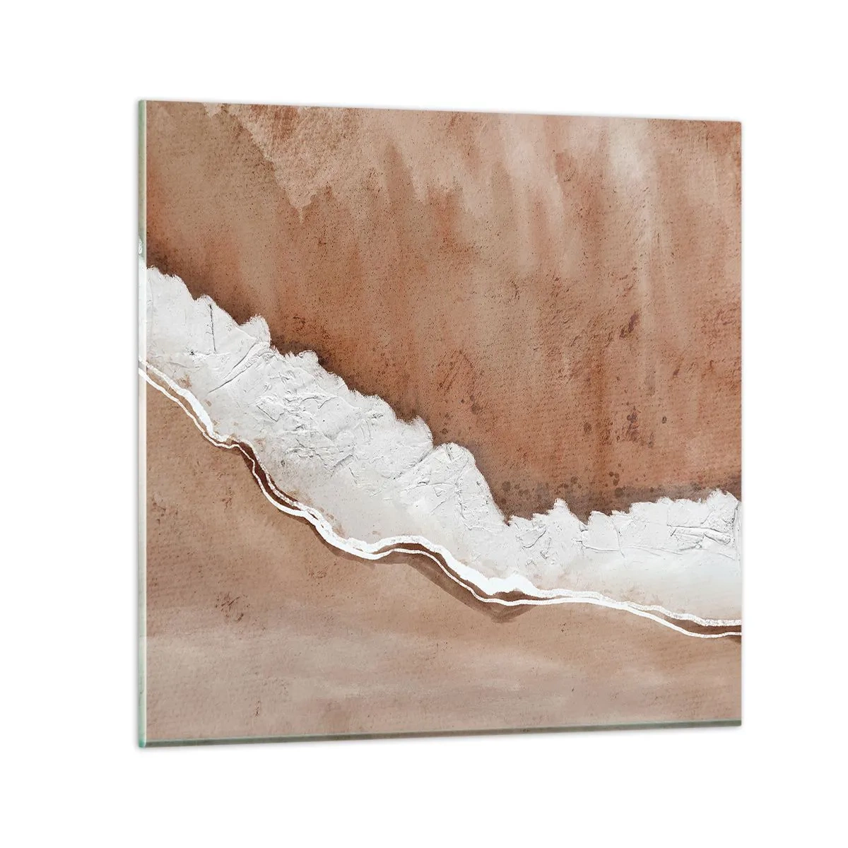 Quadro em vidro - Nas cores da terra - 70x70 cm