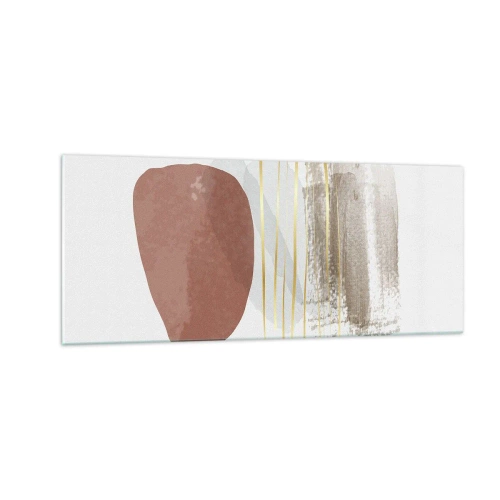 Quadro em vidro - Colunata abstrata - 100x40 cm