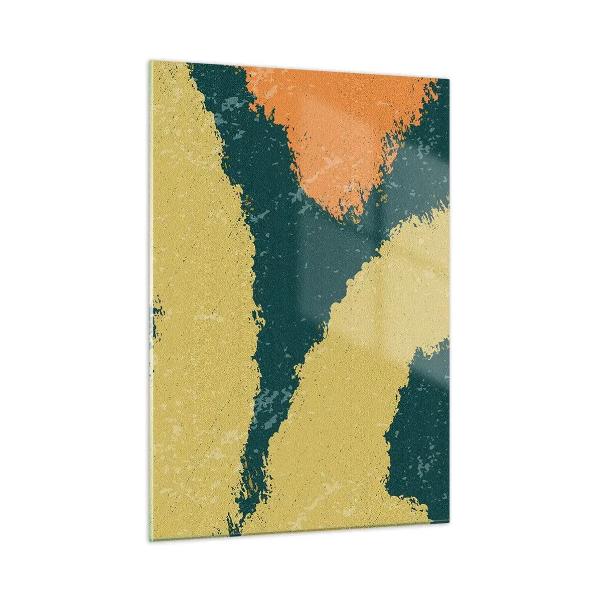 Quadro em vidro - Abstração – movimento lento - 50x70 cm