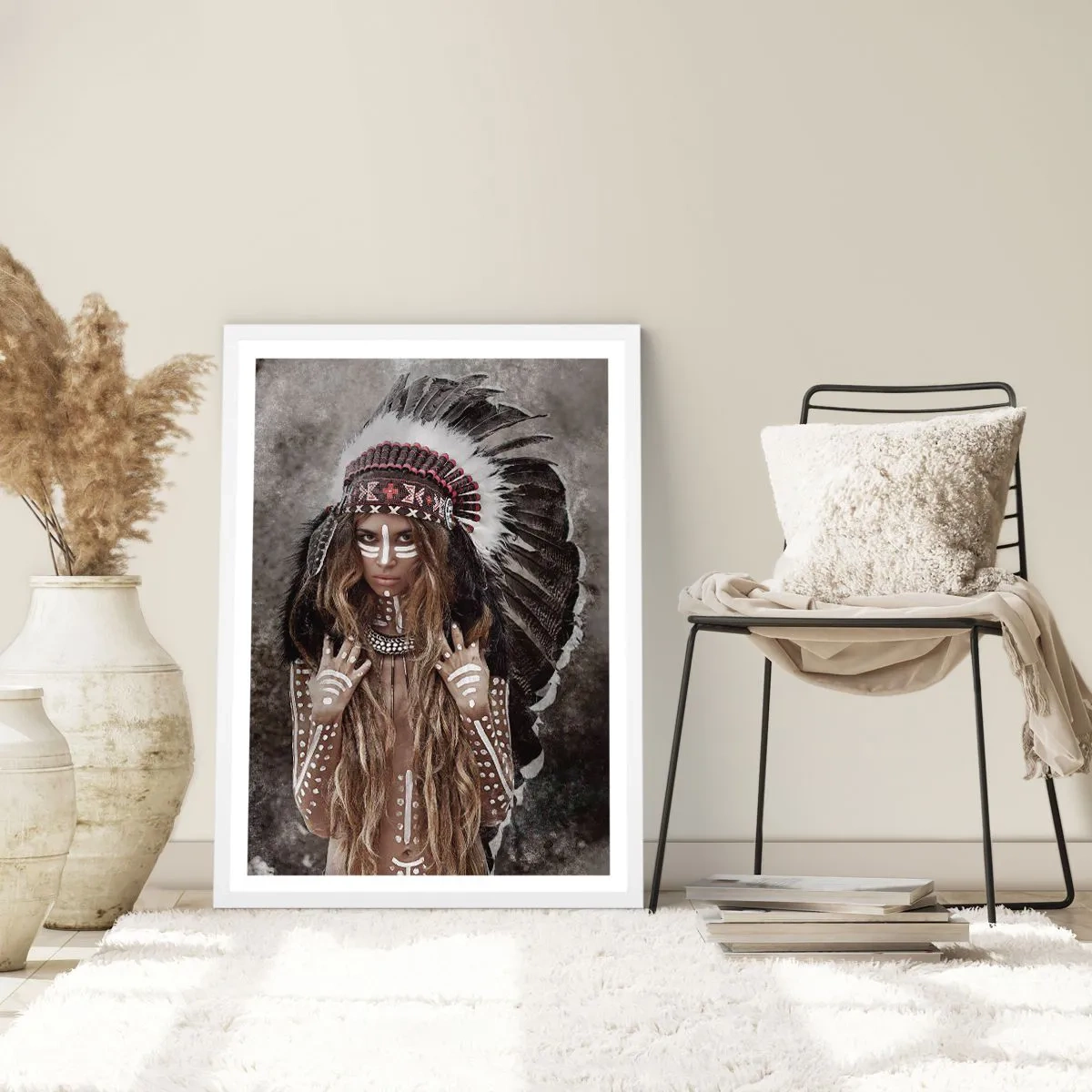 Pôster em moldura branca - O segredo da força da tribo - 30x40 cm