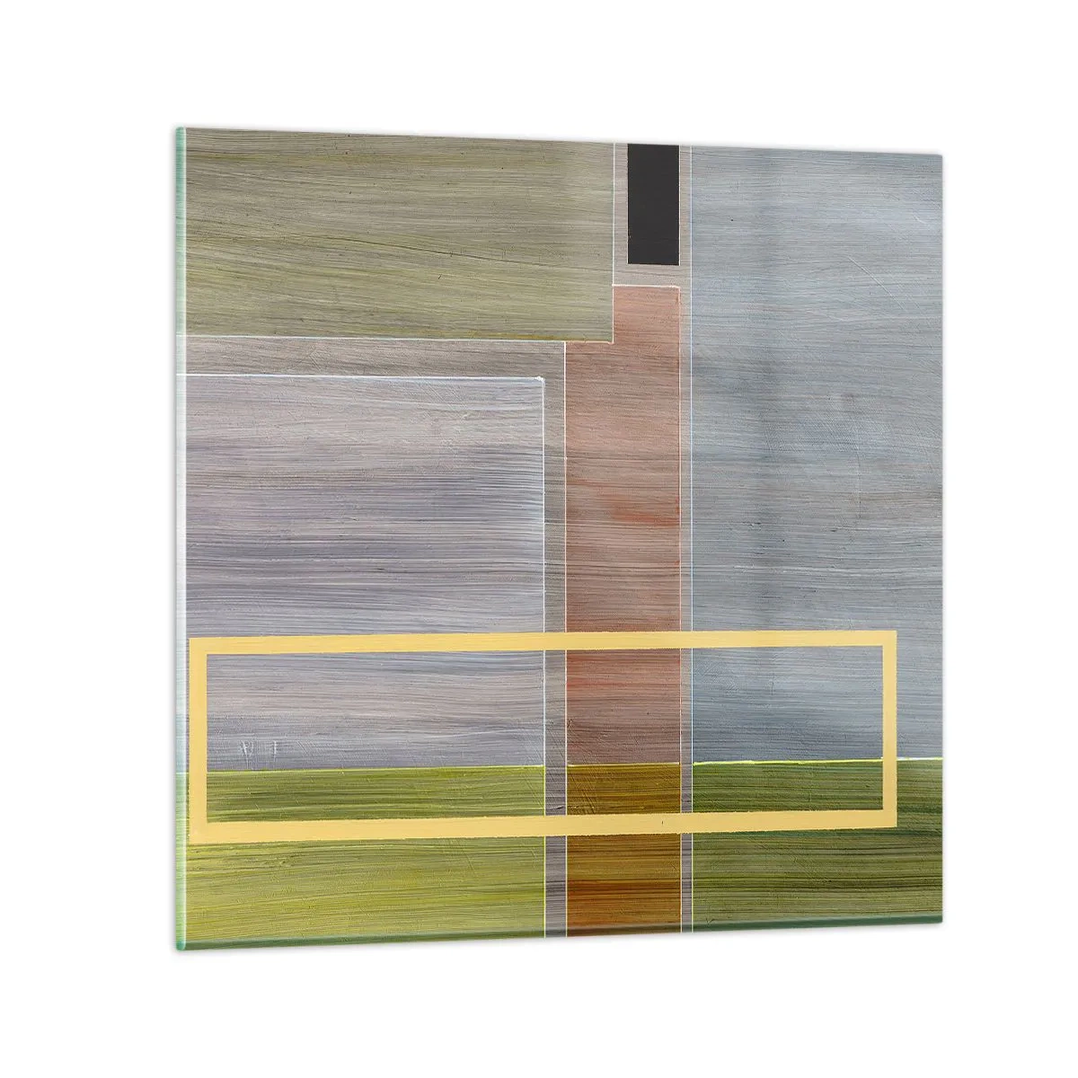 Quadro em vidro - Simples e calmo - 30x30 cm