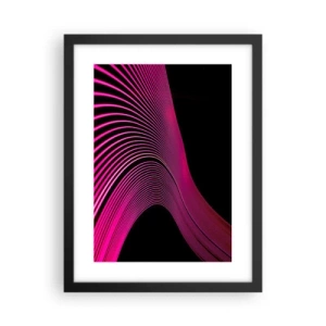 Pôster com moldura preta - Avenida da luz - 30x40 cm