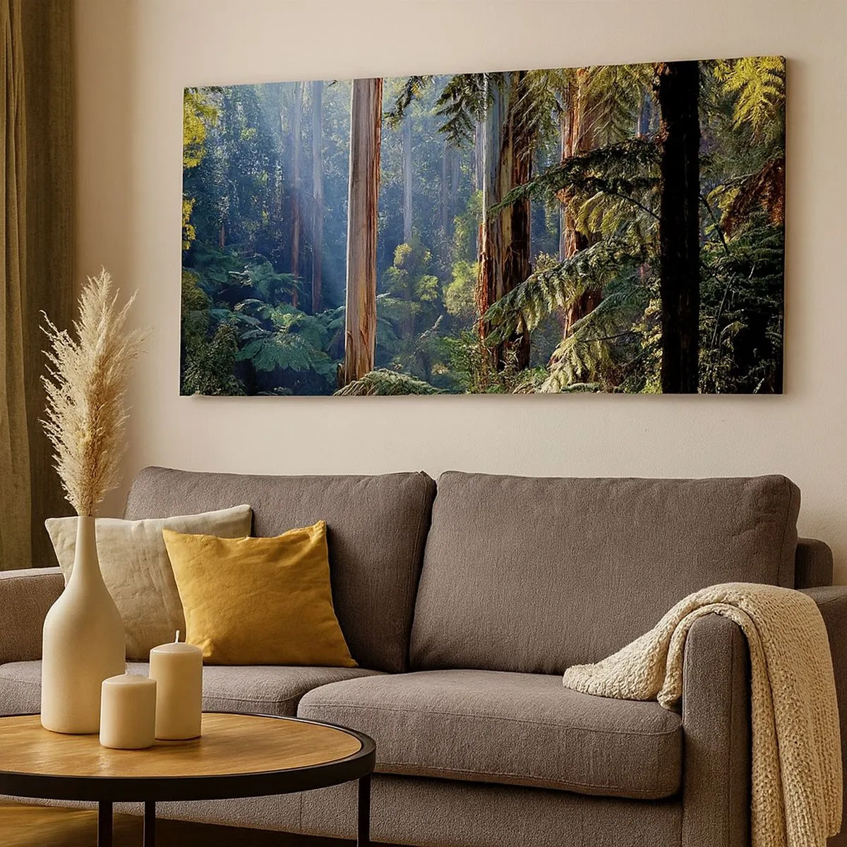 Quadro em tela - Um conto de fadas da floresta - 100x40 cm