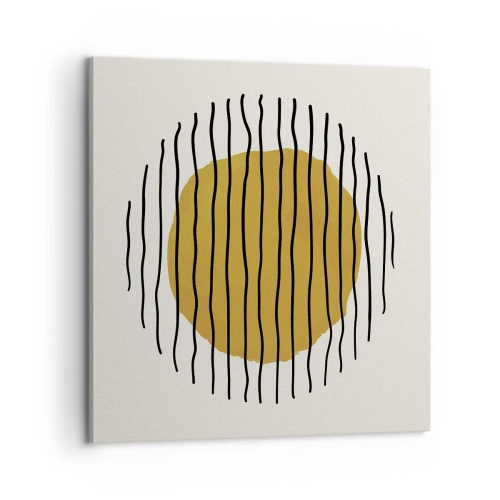 Quadro em tela - Abstração a tremer com o calor - 60x60 cm