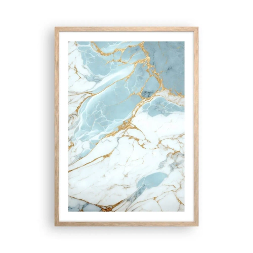 Pôster com moldura de carvalho claro - Riqueza de pedra - 50x70 cm