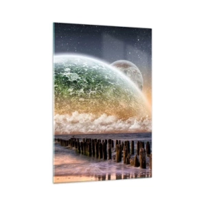 Quadro em vidro - E o mundo emergiu da água - 70x100 cm