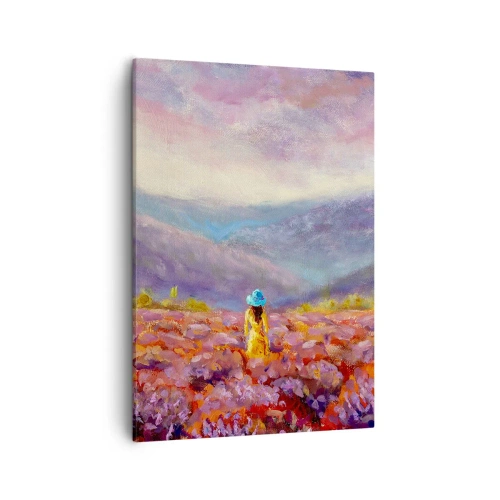 Quadro em tela - No mundo da lavanda - 50x70 cm