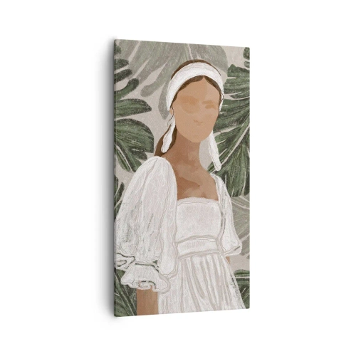 Quadro em tela - Retrato exótico - 55x100 cm