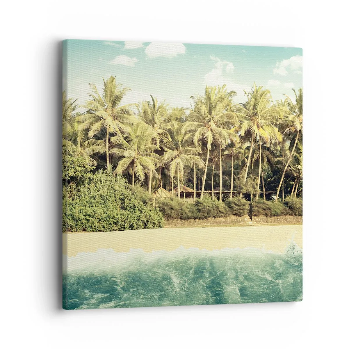 Quadro em tela - Ou talvez aqui? - 40x40 cm