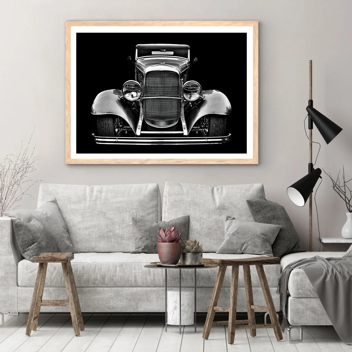 Pôster com moldura de carvalho claro - Um verdadeiro general - 91x61 cm