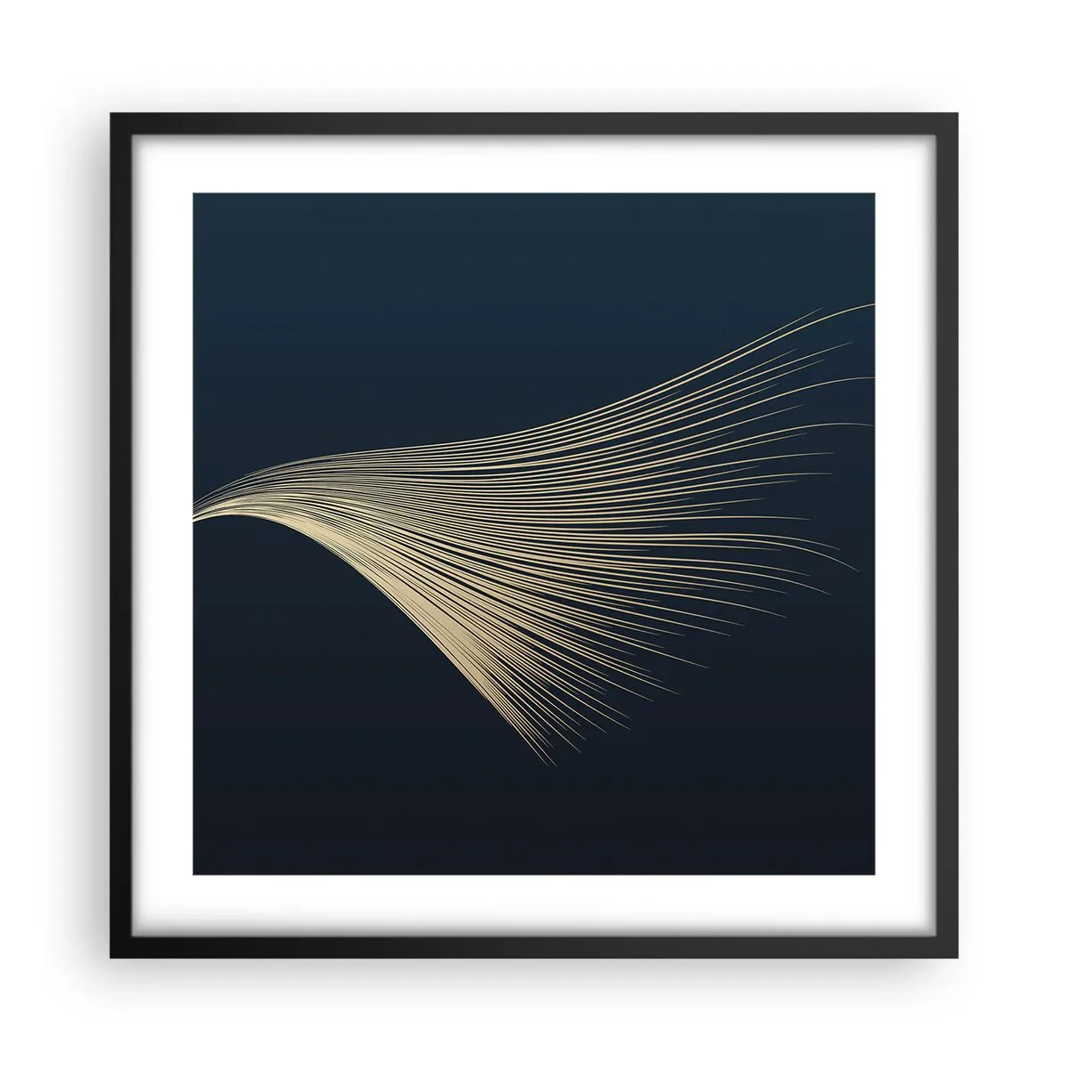 Pôster com moldura preta - Como o cabelo de um anjo - 50x50 cm