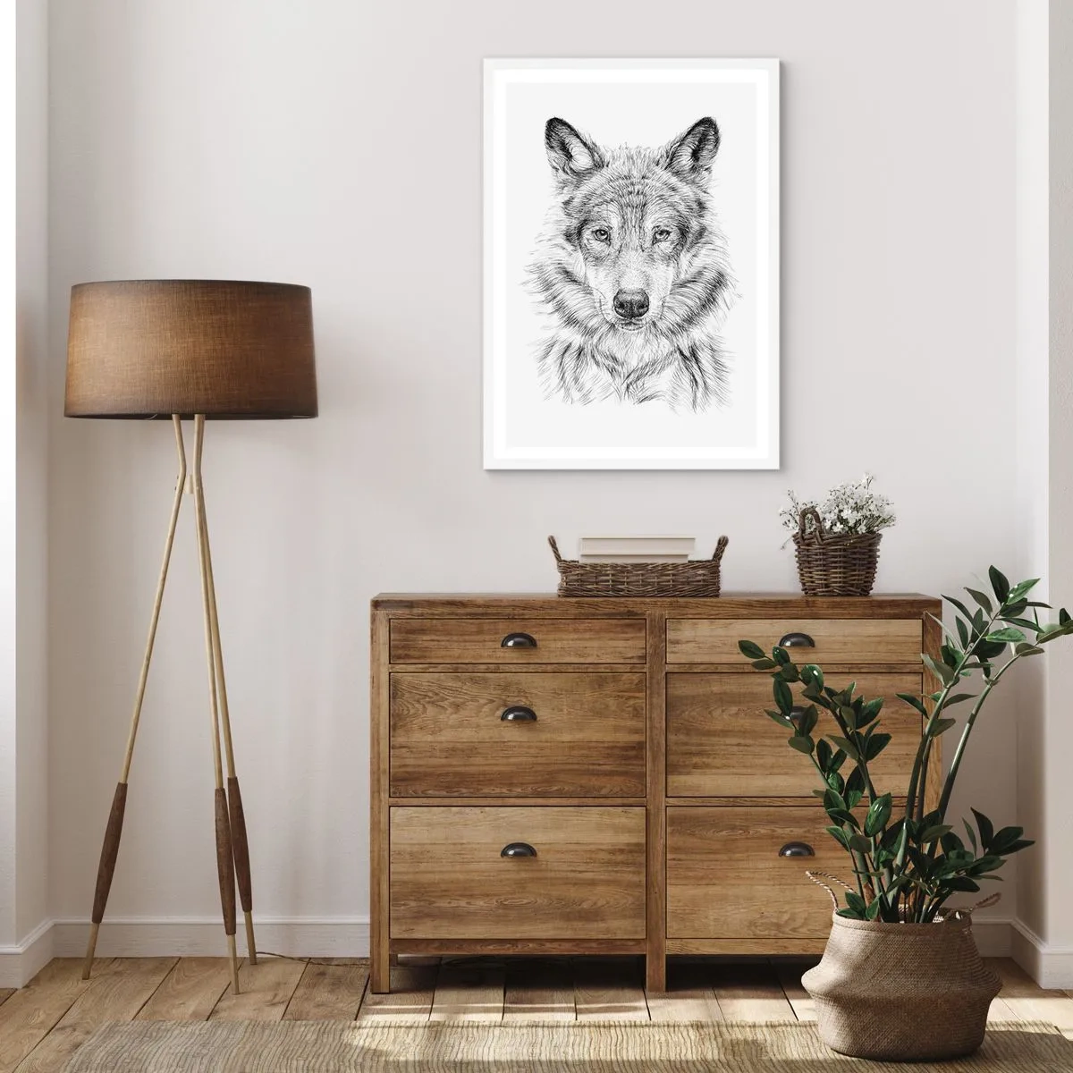 Pôster em moldura branca - Um líder nato - 50x70 cm