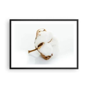 Pôster com moldura preta - Suave por natureza - 70x50 cm