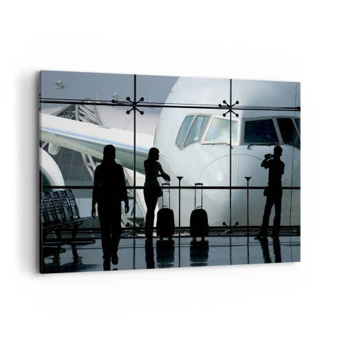 Quadro em tela - Vis a vis no aeroporto - 120x80 cm