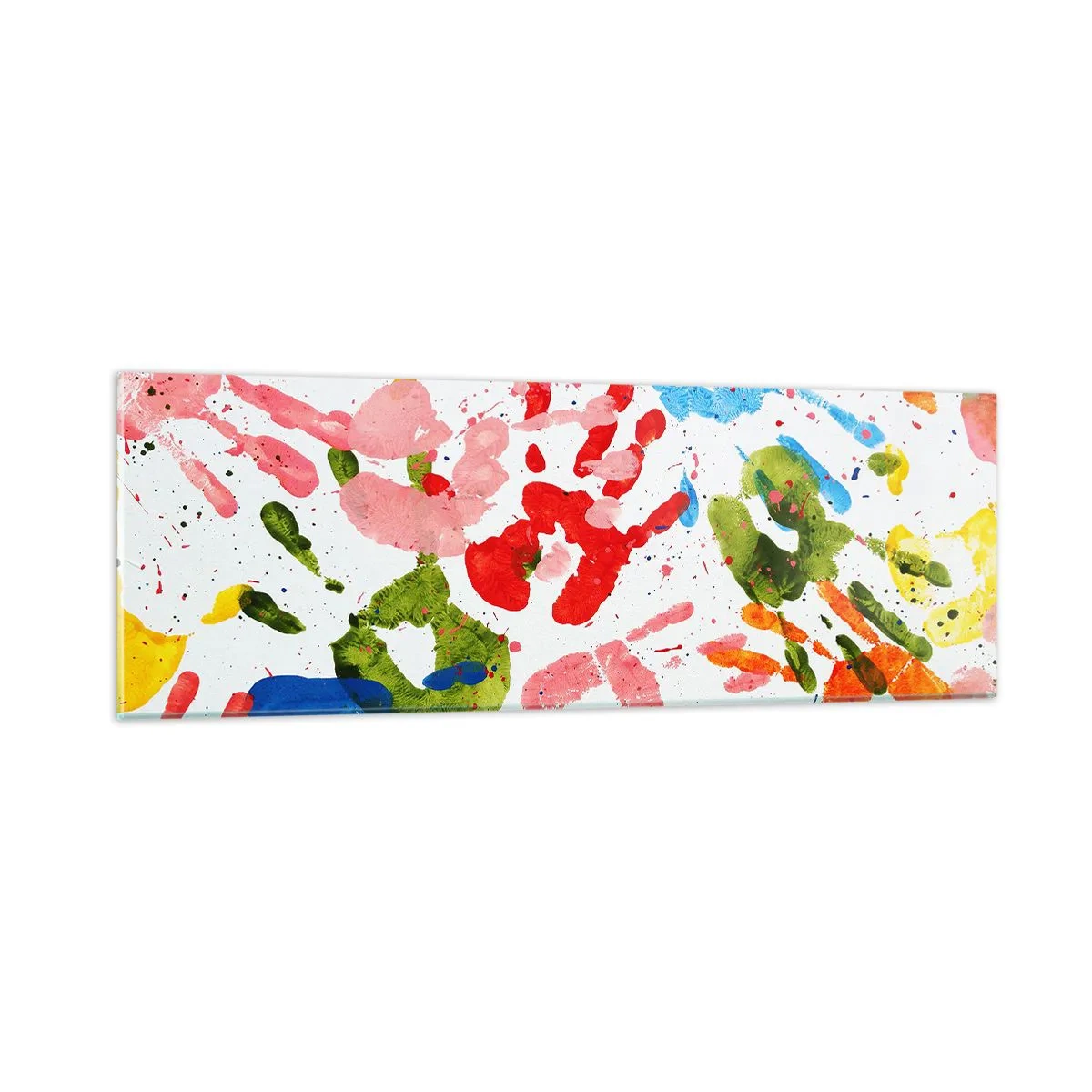 Quadro em vidro - Siga os passos - 90x30 cm