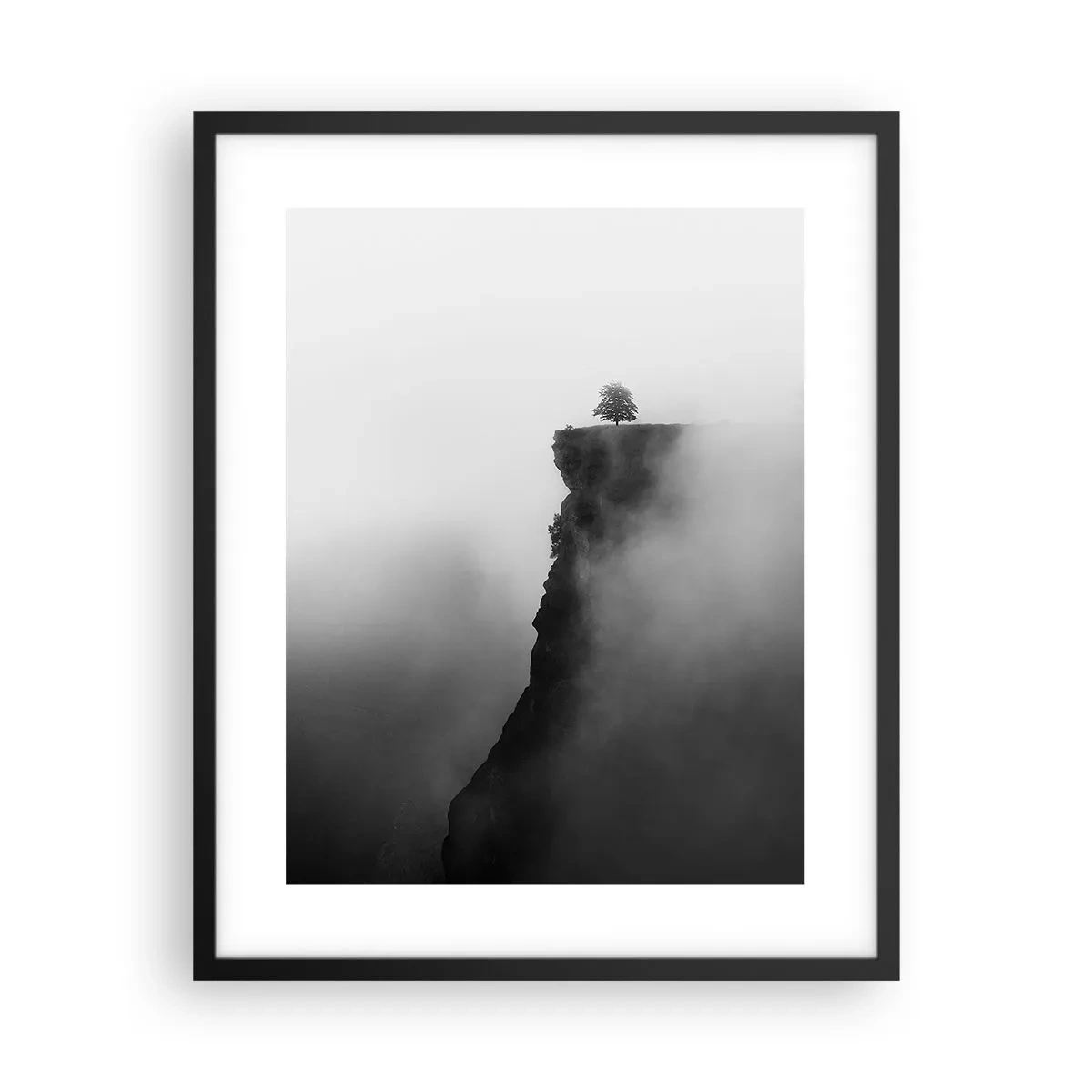 Pôster com moldura preta - No limite do mundo - 40x50 cm