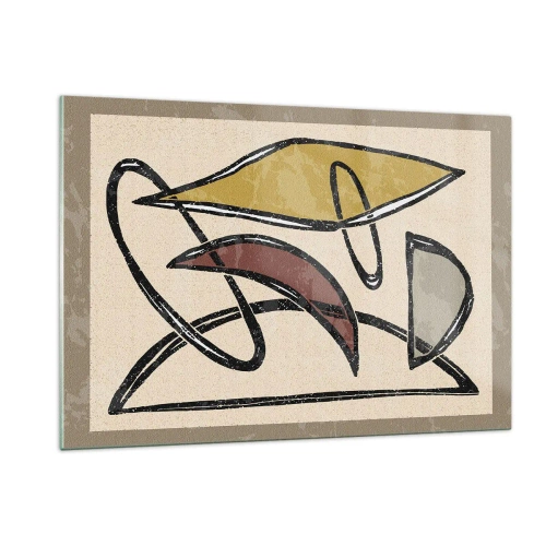 Quadro em vidro - Verticais e horizontais - 120x80 cm