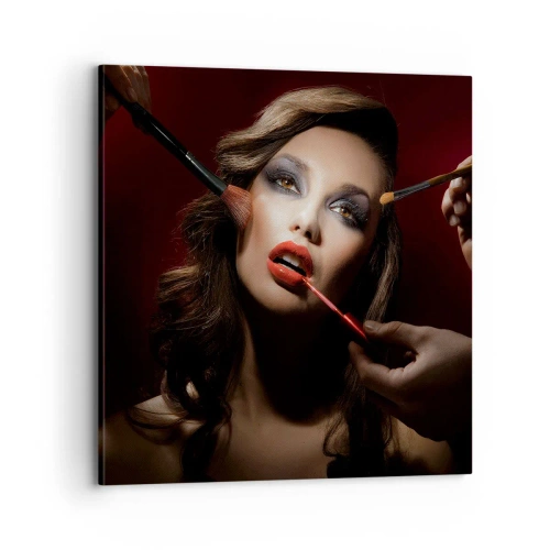 Quadro em tela - Bela sonhadora - 70x70 cm