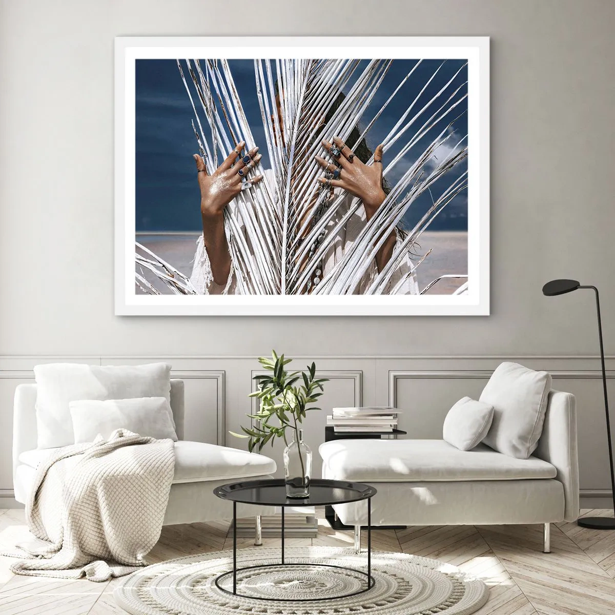 Pôster em moldura branca - A xamã - 70x50 cm