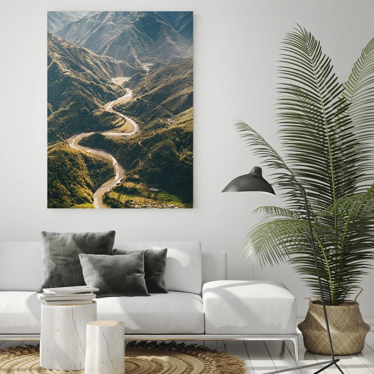 Quadro em vidro - Direto do coração das montanhas - 50x70 cm