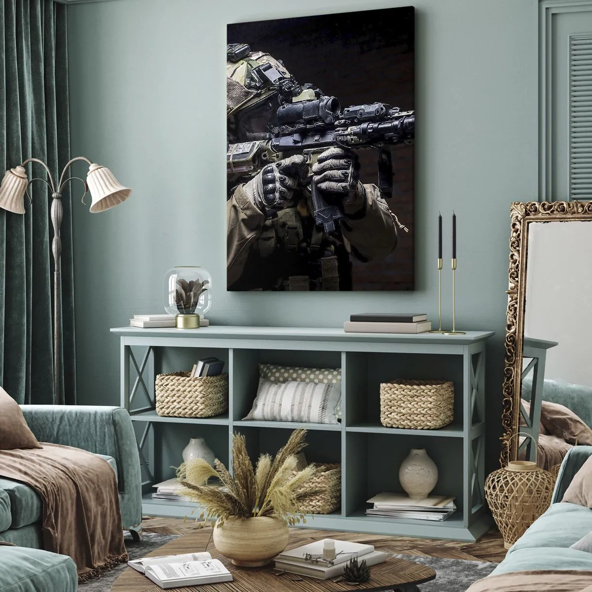 Quadro em tela - Mortalmente eficaz - 65x120 cm