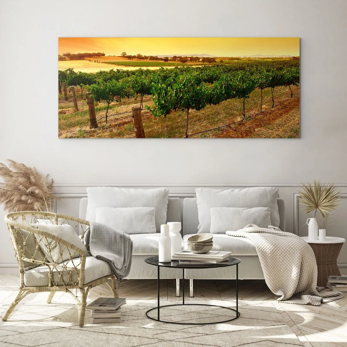 Quadro em vidro - Sede de sol - 100x40 cm