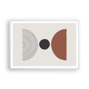 Pôster em moldura branca - Em destaque - 100x70 cm